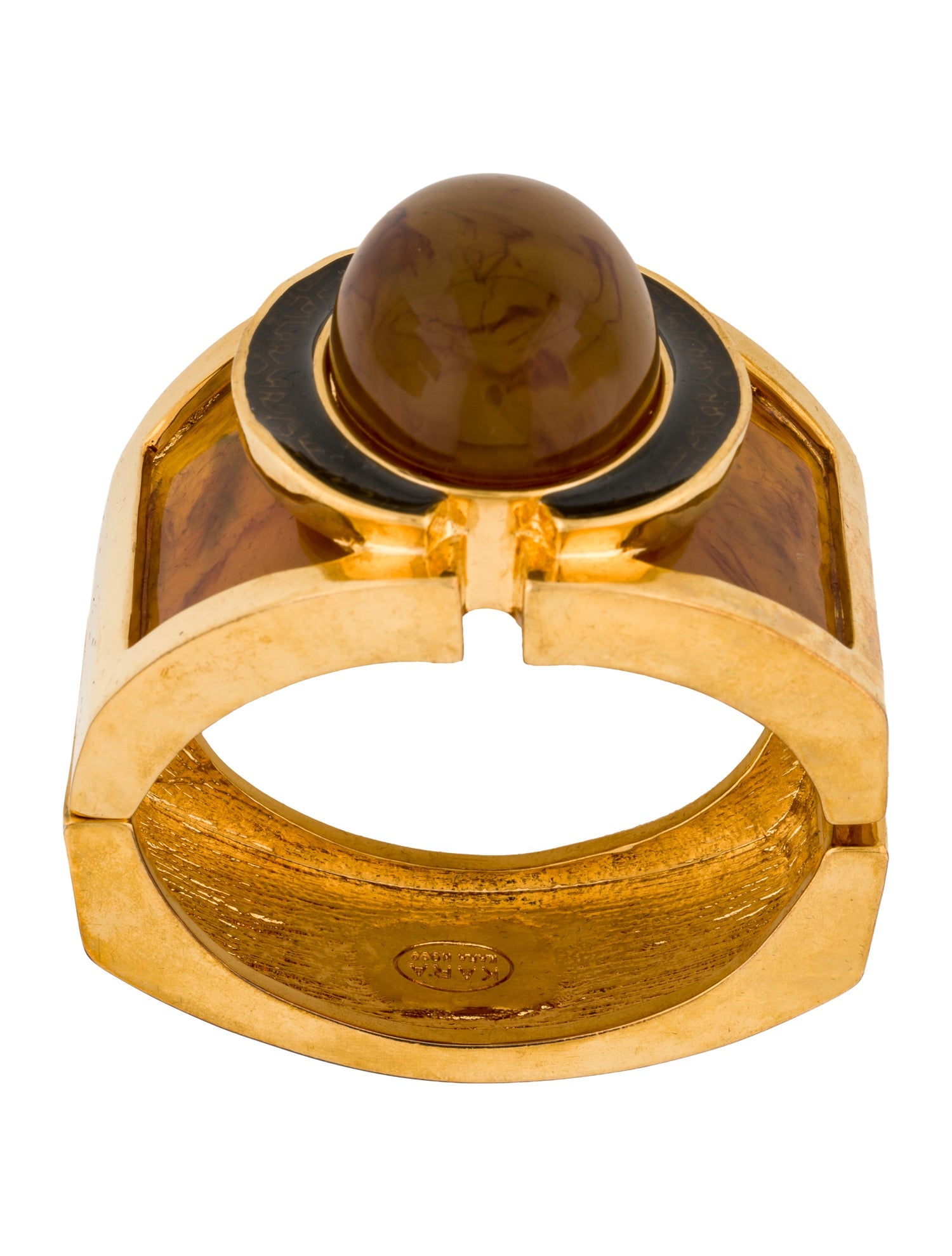 Kara by Kara Ross Resin Hinged Bangle Bracelet